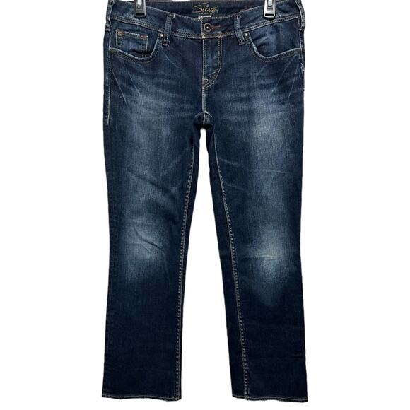 SILVER JEANS Womens Size 29 Blue Aiko Flood - Picture 1 of 7